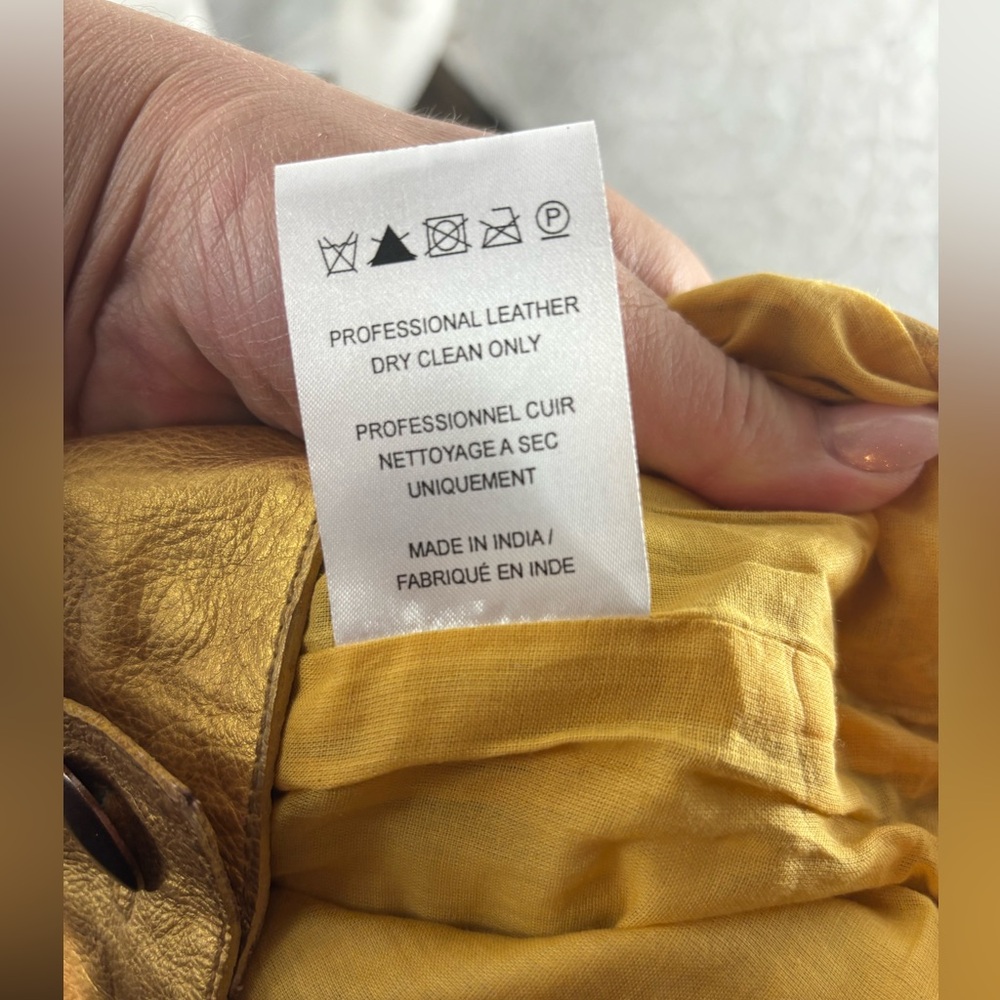 NWT Free People Women's Goldie Leather Mini Dress Gold, Size 8 - Picture 12 of 13